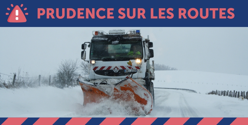 Les déneigeuses du Département seront sur les routes durant les prochaines heures. Les déneigeuses du Département seront sur les routes durant les prochaines heures.