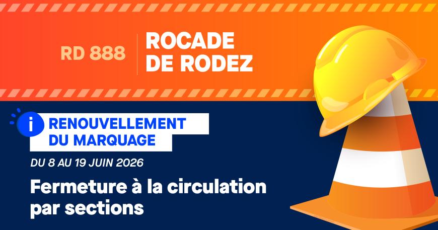 Travaux routiers : RD888 entre le Giratoire de Saint Marc et Le Lachet