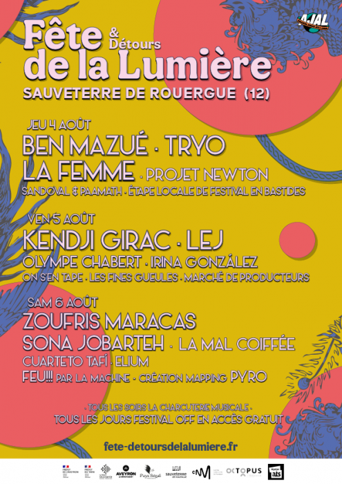 Affiche festival fêtes et détours de la lumières Affiche festival fêtes et détours de la lumières