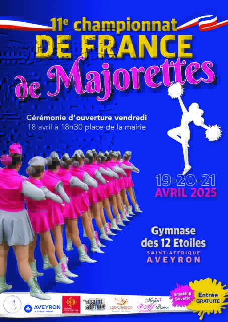 Championnat de france de majorettes 19-20-21 avril 2025