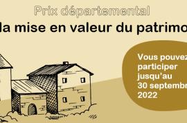 Prix départemental  du patrimoine 2022