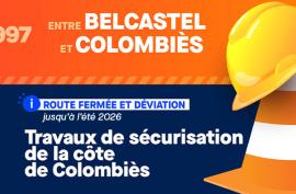 Travaux routiers Belcastel - Colombies