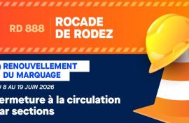 Travaux routiers : RD888 entre le Giratoire de Saint Marc et Le Lachet