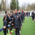 Les jeunes footballeurs ont réservé un bel accueil au Raf.