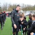 Les jeunes footballeurs ont réservé un bel accueil au Raf.
