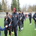 Les jeunes footballeurs ont réservé un bel accueil au Raf.